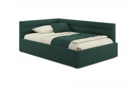 Тахта Мягкая кровать-Aura 1200 изумруд с подъемным механизмом