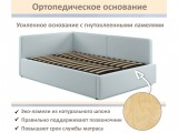Мягкая кровать-тахта Kapri 1200 мята пастель c подъемным механиз от производителя
