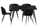 Миано black / gold Обеденная группа недорого