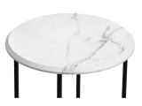 Грейс мрамор белый / черный Журнальный стол фото