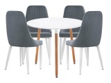 Уин 90 white / gray Обеденная группа недорого