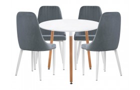 Обеденная группа Уин 90 white / gray
