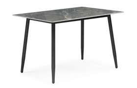 Кухонный стол Rion 120 серый мрамор / черный Керамический