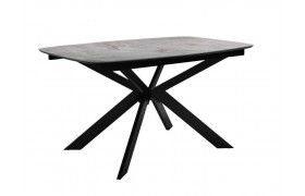 Кухонный стол DikLine BK140 Керамика Italian Grey (глянец серый)/подстоль