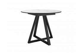 Кухонный стол DikLine SKZ100 d1000 Керамика Cristal Onyx Bianco Polished/
