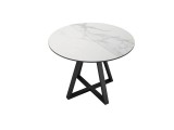Стол DikLine SKZ100 d1000 Керамика Cristal Onyx Bianco Polished/ фото