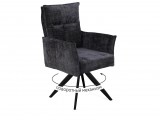 Стул DikLine 6824 тк. Серая 709-23, опоры черные поворотный недорого