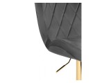 Porch dark gray / golden Барный стул недорого