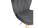 Porch dark gray / golden Барный стул купить