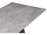 Вейв 160(220)х89 larka grey / черный Керамический стол от производителя