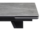 Вейв 160(220)х89 larka grey / черный Керамический стол купить