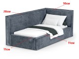 Кровать Bever (140х200) Правое распродажа