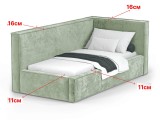 Кровать Bever (90х200) Правое распродажа