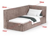 Кровать Bever (90х200) Правое распродажа