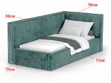 Кровать Bever (90х200) Правое распродажа