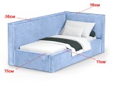 Кровать Bever (90х200) Правое распродажа