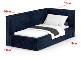 Кровать Bever (90х200) Правое распродажа