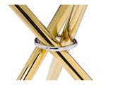 Rock 80х75 white / gold Стол стеклянный от производителя