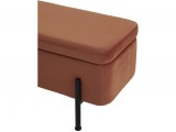 Банкетка STOOL GROUP Болейн с ящиком Велюр терракотовый, черные  от производителя