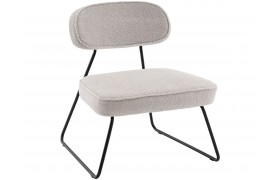 Кресло STOOL GROUP Kate new букле Светло-серый