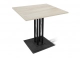 Стол SHT-TU6-BS1/80/80 ЛДСП черный/дуб беленый недорого