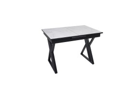 Обеденный стол Саен 18 Черный/Жемчужный Перито