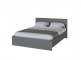 Кровать 160x200 с настилом из ДСП Плейона, Графит серый недорого