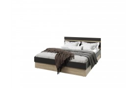 Кровать с основанием Ким 1,4м, Графит