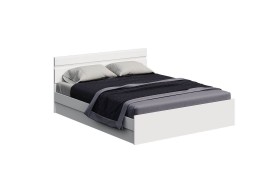 Кровать с основанием Нэнси New 1,4м, Белый глянец холодный