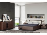 Кровать с основанием Магнолия 1,6м, Дерево, Орех купить