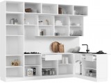 Кухня Оливия NEW 3,0х1,8м, Белый снег софт, Белый купить