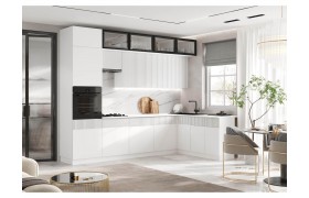 Кухня Оливия NEW 3,0х1,8м, Шарли Белый