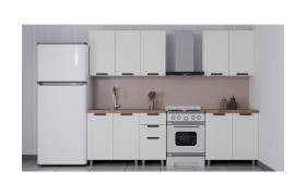 Кухонный гарнитур ГК Аленушка 2 м Лилия /скоба черный,сонома