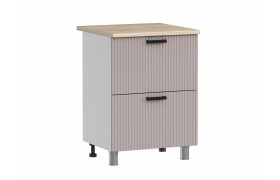 Кухня МК Аленушка Н2Я 600 Лотос Кашемир,скоба антрацит (без столешницы