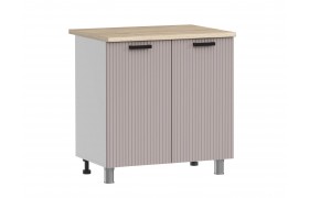 Кухонный гарнитур МК Аленушка Н 800 Лотос Кашемир,скоба антрацит (без столешницы)