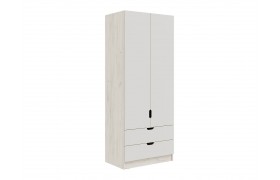 Шкаф Юниор-4 (800), Шарли Белый, Дуб Крафт