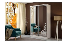 Шкаф-купе Тринити 2 1,35 м, Сандал светлый