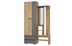 Прихожая Кинг 04, Крафт, Графит