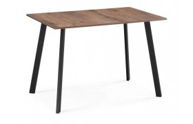 Стол на кухню Ремли 110х67х76 дуб галифакс табак / черный деревянный