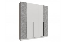 Шкаф Мадрид (2,0) без зеркала белый/ателье светлое