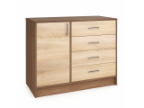 Комод большой Катрин 6, ясень шимо/дуб сонома распродажа