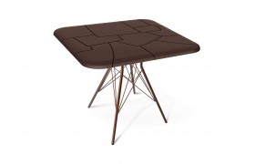 Кухонный стол SHT-TU2-1/TT30 83/83 медный мет./коричневый