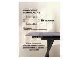 Вейв 140(200)х80 кристл серый мрамор / черный Стол стеклянный купить