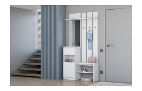 Вешалка Кэт-1 1, Белый/