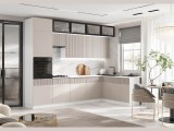 Кухня Оливия NEW 3,0х1,8м Кашемир/Белый (Антарес) недорого