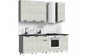 Кухня Рио NEW ЛДСП 2,2/900м (490), Компановка №2, Графит/Крафт б