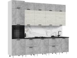 Кухня Рио NEW ЛДСП 3,0м/1080м (490), Компановка №3, Бетон светлы недорого