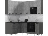 Кухня Рио NEW ЛДСП 1,6х2,0/900м (490), Компановка №2, Бетон свет недорого