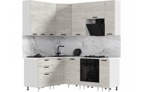 Кухня Рио NEW ЛДСП 1,6х2,0/900м (490), Компановка №2, Белый/Краф