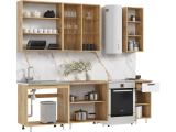 Кухня Рио NEW 2,0/900м (490) Компановка №4, Дуб крафт/Белый глян купить
